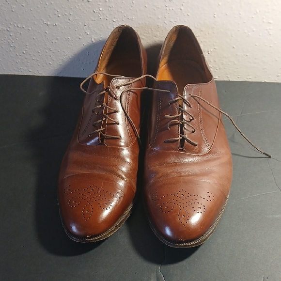Salvatore Ferragamo Brown Leather Oxfords